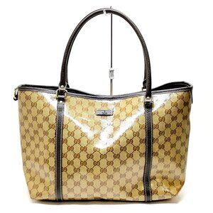 Gucci Hand Bag Brown PVC 600-060225